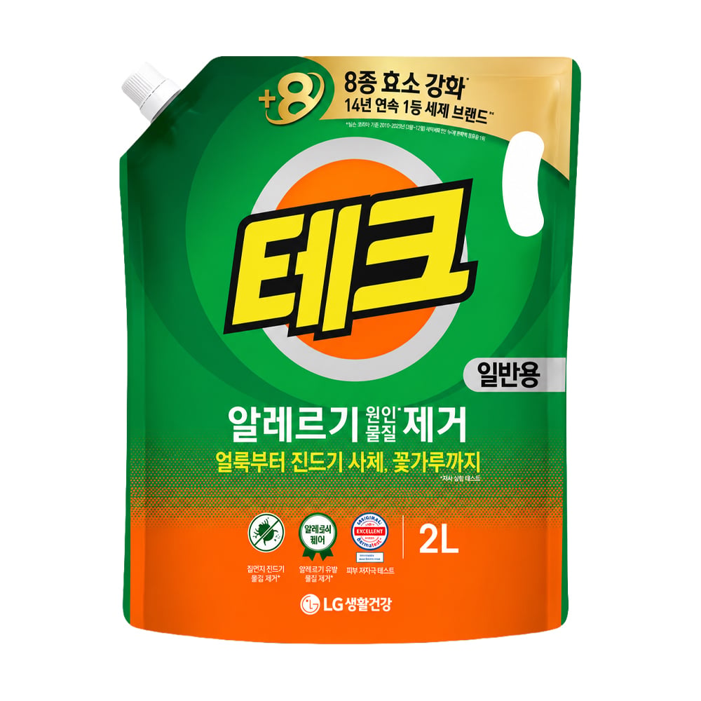 Рідкий засіб для прання LG Household &amp; Health Tech Liquid Tick Regular Універсальний, 2 л (дойпак)